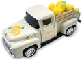 Lemon Decor Vintage Truck Decor Mini Lemons & Wooden Crate, Cream by Teeloray