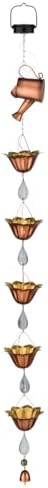 Regal Art & Gift Water Drop Solar Hanging Ornament, Metal Garden LED Decor - Image 2