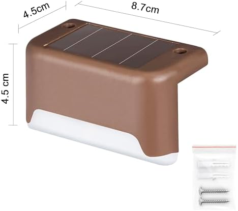 SOLPEX Solar Deck Lights Outdoor 16 Pack,Step Light Waterproof,Warm White - Image 3