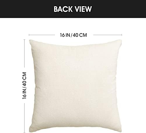 AVOIN colorlife Home Sweet Home Spring Summer Flowers Yellow Throw Pillow Covers, 16 x 16 Inch Cushion Case for Sofa Couch Set of 4 - Image 6