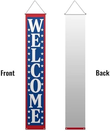 doginthehole 250th Anniversary USA Decorations Banners America 4th of July Patriotic Decor Banner 12 x 71 Inch, 250 Years Anniversary Door Banners for Front Door Porch Outdoor Home Hanging Sign - Image 6