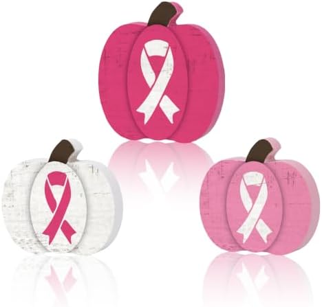 Smile Breast Cancer Awareness Wooden Standing Decor Set by Sme