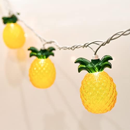 SUNSGNE Pineapple String Lights, Outdoor String Light with 10 Pineapples, Outdoor Indoor Party Lights, Summer Patio String Lights, Pineapple String Mini Incandescent Light, Hawaiian Themed Lights by SUNSGNE