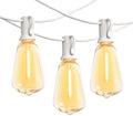 Banord ST38 Outdoor String Lights, 25FT White Patio Lights with 13 Bulbs by Banord