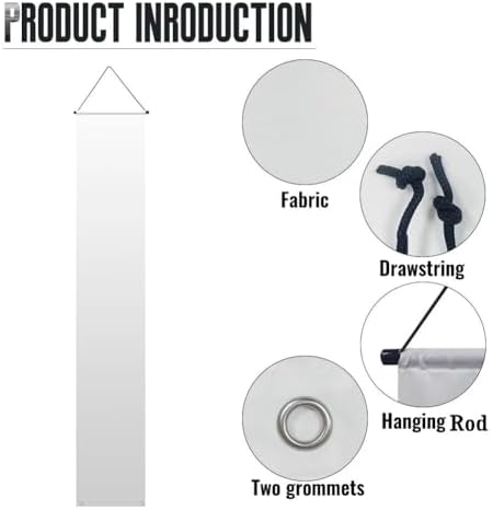 doginthehole 4th of July Decorations Door Banners 2pcs Outdoor Patriotic Memorial Day Decor Independence Day Hanging American Flag and Banner Stars and Stripes Porch Sign Party Supplies Red White Blue - Image 7