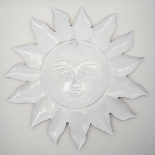 Daogtc Metal Sun Flower Wall Decor,12.87 inches Sun Wall Art Hanging Decoration for Indoor and Outdoor, Garden Farmhouse Yard Patio Fence Living Room Bedroom Decor - Image 6