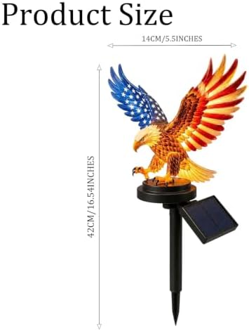 Halloween Decorations Outdoor-Eagle Solar Stake Lights Halloween Decor - Image 2