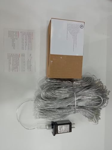 34.5x5FT Christmas Net Lights Outdoor Plug in with 8 Modes by HEYCOLOR