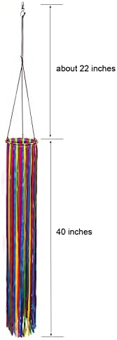 Satin Ribbon Windsock Streamer, Outdoor Decorations, 60-Inch - Image 2