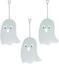 Halloween Glow in The Dark Metal Ghost Pendant Set of 3, Indoor Outdoor Hanging Decor Ornament by LimygusHomeGarden