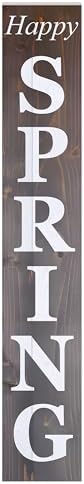 8"x48" Spring Welcome Sign for Front Porch, Hello Spring Porch Sign for Front Door Durable PVC Welcome Home Decorations for Outdoors p (Design 5) - Image 2
