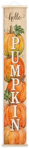 Hello Pumpkin Fall Porch Door Banner Wall Decorations 8x47 by Unknown