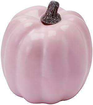 Lizxun 7Pcs Artificial Pumpkins Halloween Decoration, Lifelike Simulation Mixed Harvest Fall Foam Pumpkins for Halloween Thanksgiving Home Party Supplies (Light Pink-7Pcs) - Image 4