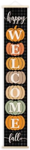 Happy Fall Pumpkin Welcome Porch Door Banner Wall Decorations 8x47 by Unknown