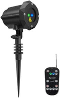 Poeland Garden Lights Moving Laser Christmas Lights Firefly Star Projector for Home and Garden Blue/Green by Poeland