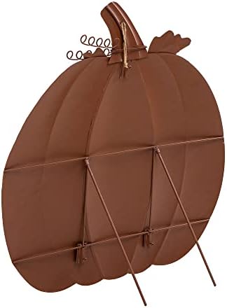 Glitzhome 37.5"H Fall Decorative Yard Signs with Stakes, Oversized Metal Pumpkin Garden Yard Stake for Home Lawn Yard Pathway Front Door Fall Harvest Thanksgiving Wall Hanging Decor - Image 6