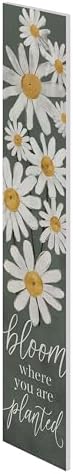 8"x48" Spring Welcome Sign for Front Porch, Hello Spring Porch Sign for Front Door Durable PVC Welcome Home Decorations for Outdoors p (Design 17) - Image 3