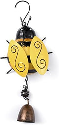 GORGECRAFT Bee Metal Wind Chimes Bell Insect Chime Decor Lucky Rustic Home Ornaments Iron Stereo Hanging Bell for Garden Yard Patio Indoor Outdoor Hanging Decoration by GORGECRAFT