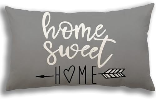 YCOLL Lumbar Pillow Covers 12x20 Set of 4, Modern Sofa Throw Pillow Cover, Decorative Outdoor Linen Fabric Pillow Case for Couch Bed Car，Gray - Image 2