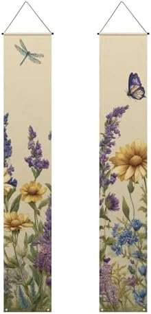 Sunflower Hanging Banners Summer Porch Banners Flags Summer Door Hanging Decorations for Front Door Garden Home Yard Sunflower Party Decorations by WelcometoLuarisgur
