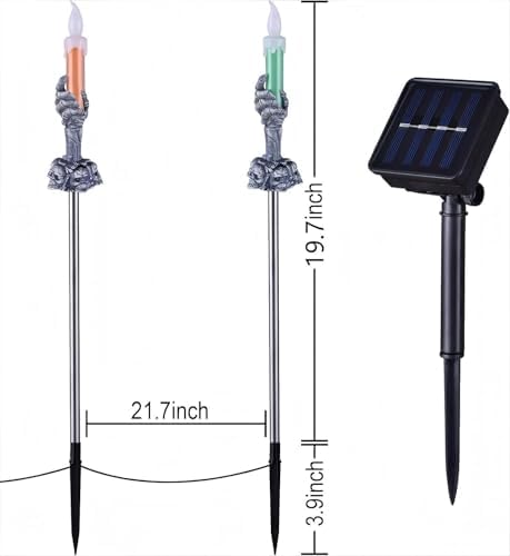 Halloween Decorations Outdoor, Solar Pathway Lights, 20 Pack - Image 2