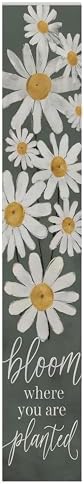 8"x48" Spring Welcome Sign for Front Porch, Hello Spring Porch Sign for Front Door Durable PVC Welcome Home Decorations for Outdoors p (Design 17) - Image 2