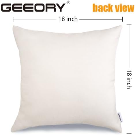 GEEORY Summer Pillow Covers 18x18 Inch Set of 4, Flamingo Sunshine Sweet Summer Seasonal Farmhouse Decorative Throw Pillow Cushion Cases for Sofa G708-18 - Image 5