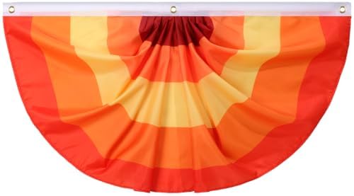 Newwiee 1 Pcs Thanksgiving Fall Bunting for Outside, Red, 2 x 4 ft by Newwiee
