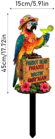 Halloween Decorations Outdoor-Parrot Solar Stake Lights Halloween Decor (B) - Image 2