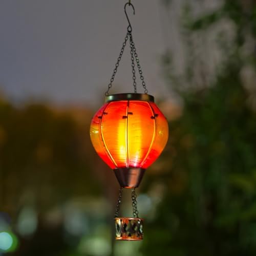 Gradient Hot Air Balloon Solar Lanterns Outdoor Waterproof - Image 3