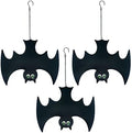 Halloween Glow in The Dark Metal Bat Ghost Hanging Decor Set of 3 for Indoor Outdoor Party Decor by LimygusHomeGarden