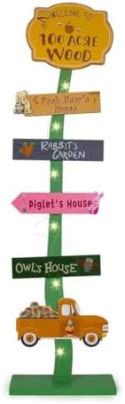 Winnie Baby Shower Decorations | Lighted Wood Baby Shower Standing Signs for Indoor Outdoor Yard Porch Decor | Hundred Acre Wood Birthday Party Decor by Unknown