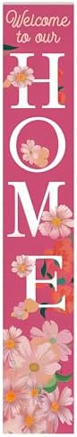 8"x48" Spring Welcome Sign for Front Porch, Hello Spring Porch Sign for Front Door Durable PVC Welcome Home Decorations for Outdoors p (Design 14) - Image 2