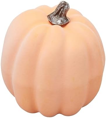 Lizxun 7Pcs Artificial Pumpkins Halloween Decoration, Lifelike Simulation Mixed Harvest Fall Foam Pumpkins for Halloween Thanksgiving Home Party Supplies (Pink 01-7pcs) - Image 5