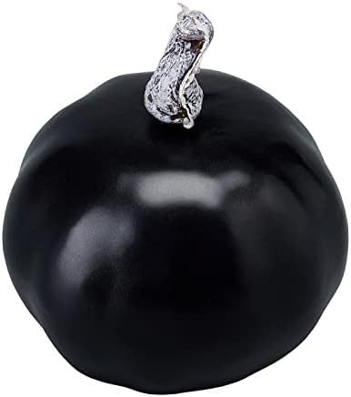 Lizxun 7Pcs Artificial Pumpkins Halloween Decoration, Lifelike Simulation Mixed Harvest Fall Foam Pumpkins for Halloween Thanksgiving Home Party Supplies (Black-7Pcs) - Image 4