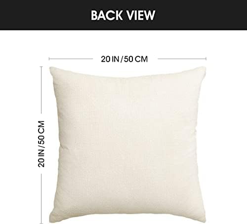AVOIN colorlife Home Sweet Home Spring Summer Flowers Yellow Throw Pillow Covers, 20 x 20 Inch Cushion Case for Sofa Couch Set of 4 - Image 6
