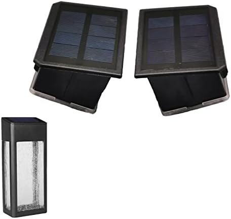 GOODFOEVER 2 Pack Solar Lights for Outdoor Fence and Wall: Replacement Top, Waterproof by GOODFOEVER