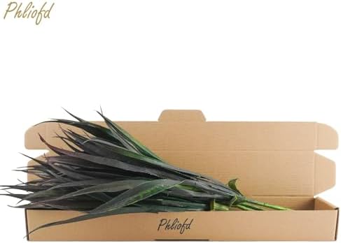 32 Pcs Artificial Grass Fake Plants 17.3in Outdoor Plants UV Resistant Faux Greenery Stems Fake Grass for Home Window Garden Office Patio Pathway Front Porch Halloween Décor Green & Black - Image 6