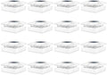 Peasur 16 Packs 4x4 White Solar Post Cap Lights Outdoor with 3 Modes by Peasur