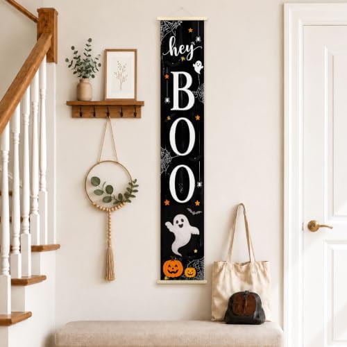 Halloween Ghost Boo Porch Door Banner Wall Decorations 8x47 - Image 4