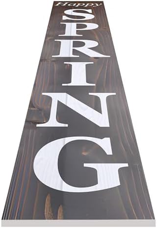 8"x48" Spring Welcome Sign for Front Porch, Hello Spring Porch Sign for Front Door Durable PVC Welcome Home Decorations for Outdoors p (Design 5) - Image 4