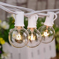 100Ft G40 Outdoor String Lights Patio Lights with 100 Edison Globe Bulbs, Connectable Outdoor String Lights Waterproof UL Listed for Indoor Porch Party Wedding Deck Balcony Wedding Party Decor- White by Goothy