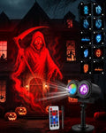 Halloween Projector Turn Your Home into a Haunted Halloween Wonderland,10 Unique HD Projection Patterns,32ft Ultra-Large Display,2026 Upgrade Wall Light Christmas Projector Outdoor by Unknown