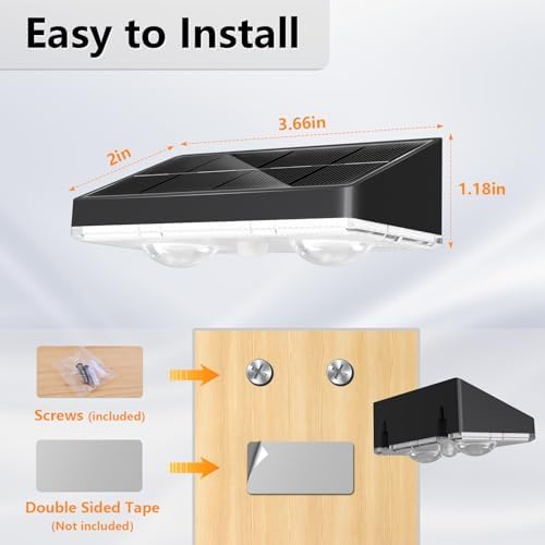 NIORSUN Solar Fence Lights,16 Pack Solars Deck Light,Warm White Color,Outdoor Bulb Waterproof Led IP65,Power Patio Lamp with Lenses for Outside/Backyard/Railing/Yard(Black) - Image 6