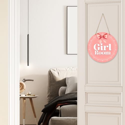 Girl Room Door Sign For Girls Room, Pink Wood Sign Door Hanging Decor, Teen Girl Rooms Wall Art For Little Girls Bedroom -002 - Image 5