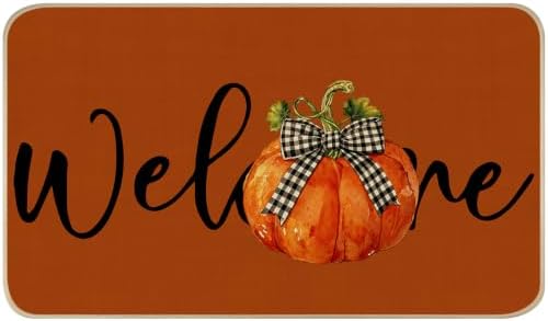 Nialnant Fall Doormat for Front Door, Non Slip Welcome Doormat 17” x 29” by Nialnant