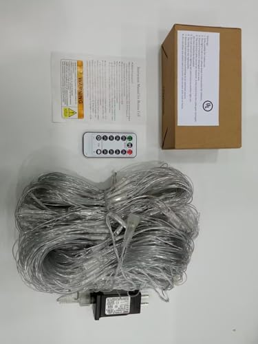 14.8x5FT Christmas Net Lights Outdoor Plug in with 8 Modes by HEYCOLOR