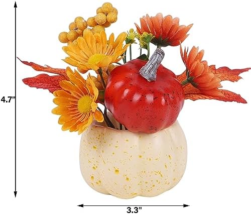 winemana Fall Table Decor, Pumpkin Centerpieces Fall Decorations for Home - Image 3