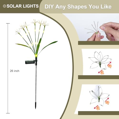Solar Garden Lights Outdoor Decorative Firework Lights 2-Pack - Image 4