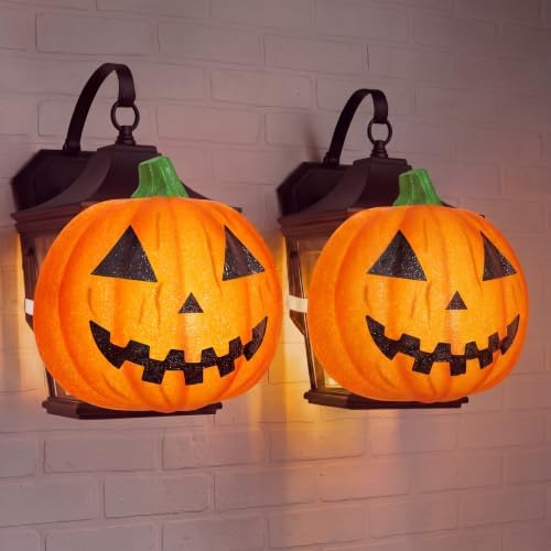 Aurelema 2 Pcs Halloween Porch Light Cover, Pumpkin by Aurelema
